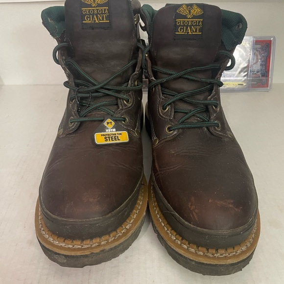 Georgia Boot Dark Brown Steel Toe Boots - Picture 1 of 7